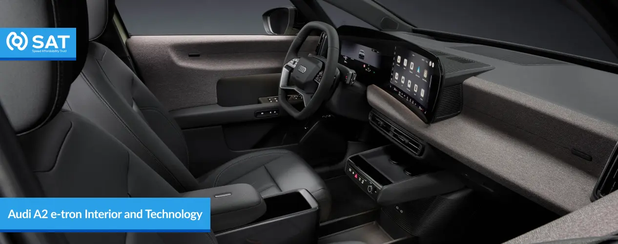 audi a2 e-tron interior and technology